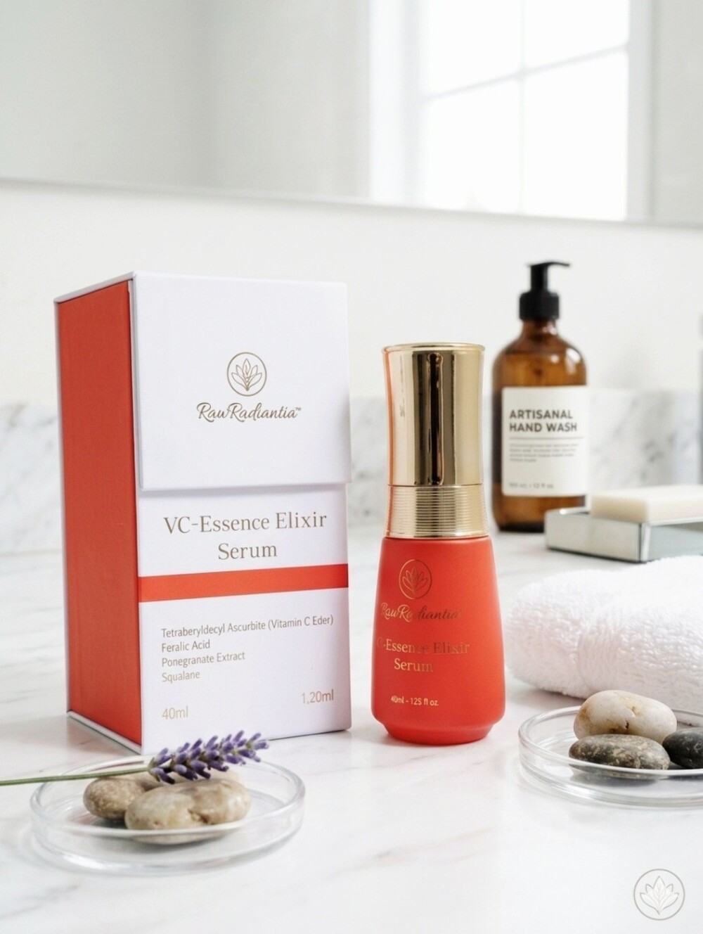 Raw Radiantia VC-Essence Elixir Serum Vitamin C 40ml NWT